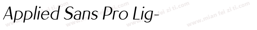 Applied Sans Pro Lig字体转换